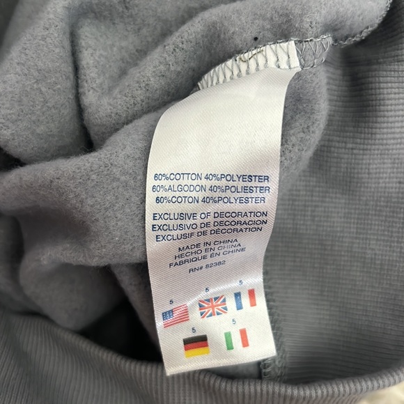 New boys camo champion hoodie fleece pull over camouflage sweater gray and black - Picture 4 of 4